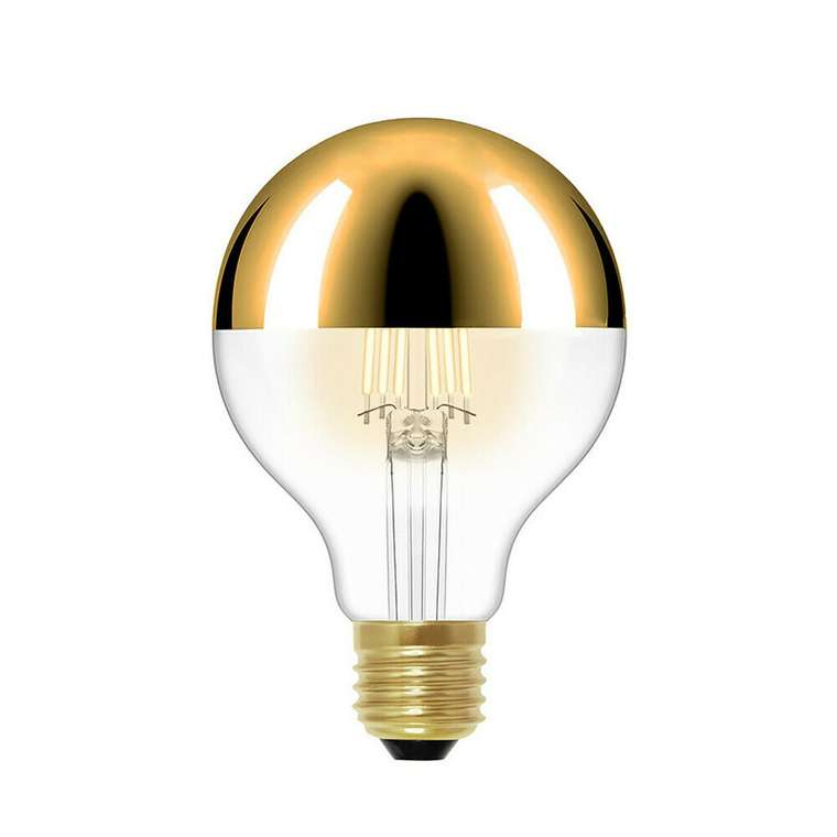 Светодиодная лампа 220V E27 6W 420Lm 2700K (теплый белый) G80LED Gold формы груши