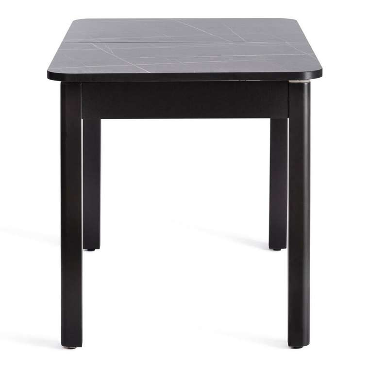Раздвижной обеденный стол Aligery черного цвета