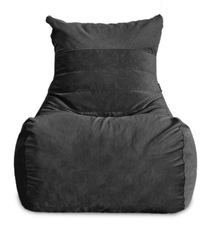 Кресло мешок Чилаут Maserrati 20 XL черного цвета
