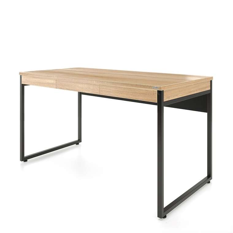 Письменный стол Линда 60х95 бежево-черного цвета