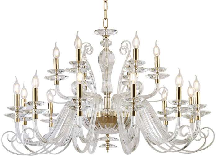 Подвесная люстра Newport 8570 8576+12/C gold polished подсвечник