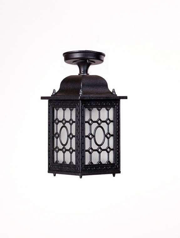 Потолочный светильник уличный IP44 Oasis Light LONDON S 64805SA Bl в виде фонаря