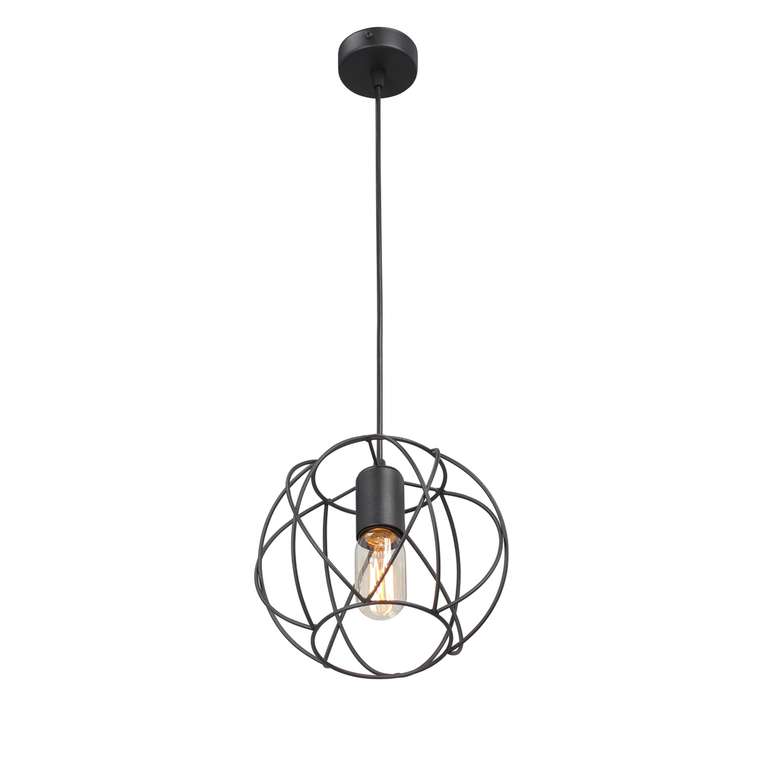 Подвесной светильник V3972-1/1S (металл, цвет черный)