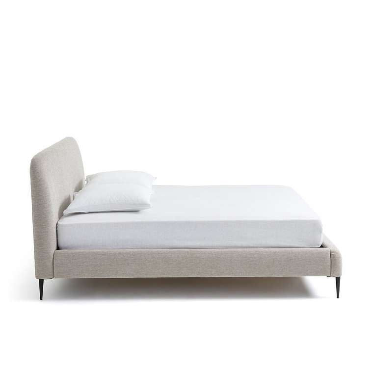 Кровать Oscar 160x200 серого цвета без подъемного механизма