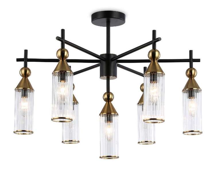 Люстра на штанге Heigh Light LH55257 (стекло, цвет прозрачный)