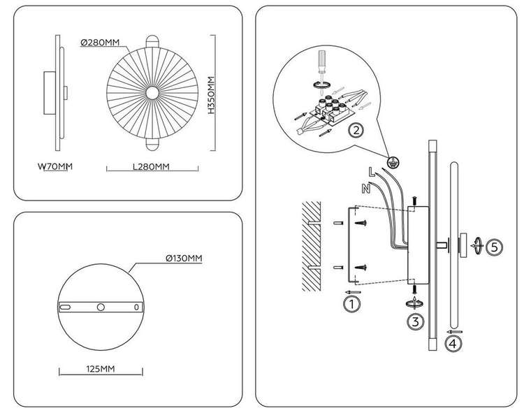 Настенный светильник Crystal LH31141 (стекло, цвет прозрачный)