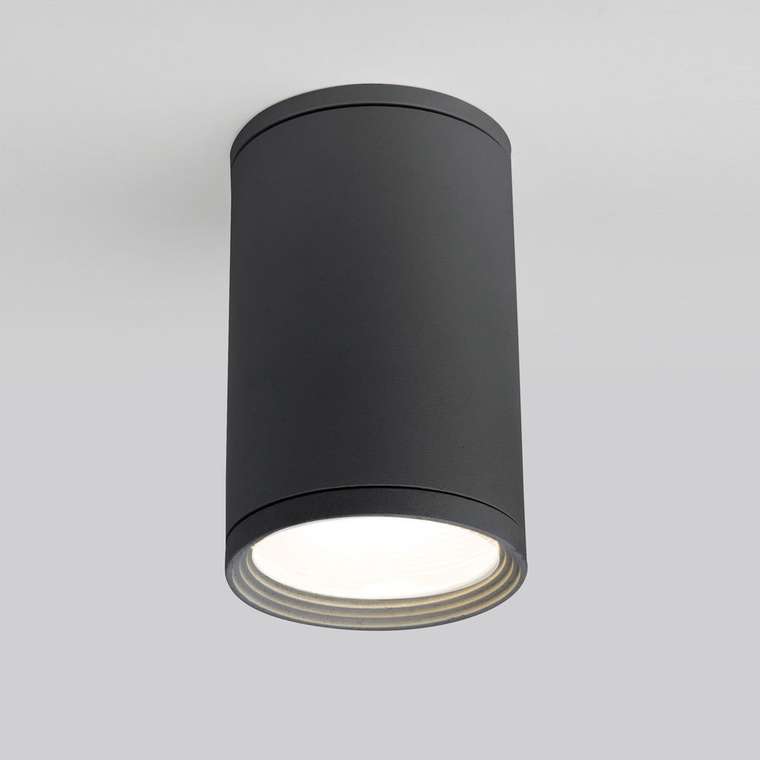 Уличный потолочный светильник Light серого цвета
