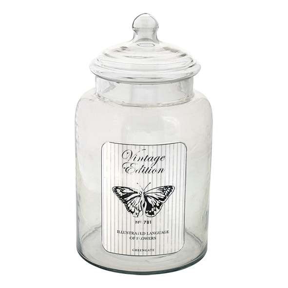 Банка Butterfly warm grey большая