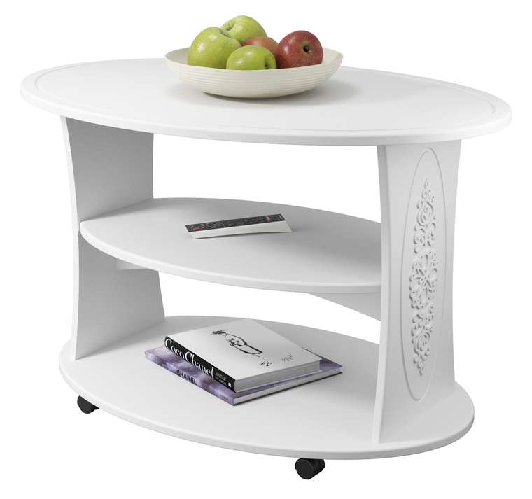 Стол журнальный Ассоль АС-17 белого цвета