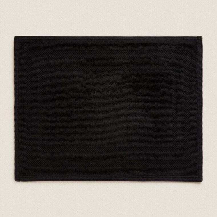 Нескользящий однотонный коврик для ванной