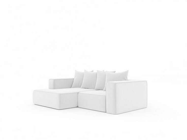 Угловой диван-кровать Норман 232 светло-серого цвета