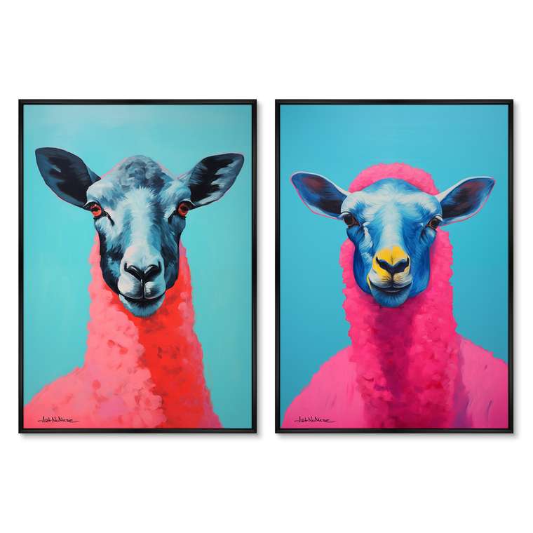 Набор из двух репродукций картин The Sheep, 2024г.