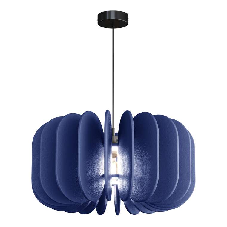 Светильник подвесной ST-Luce Черный/Синий E27 1*60W SENTITO