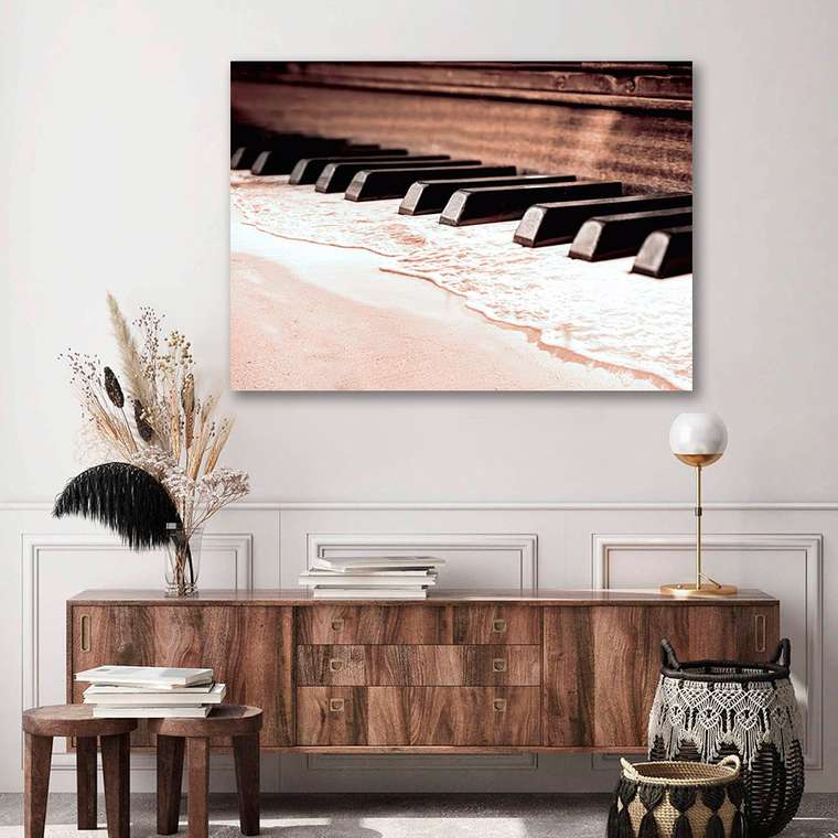 Картина на холсте Пианино 50х70 см