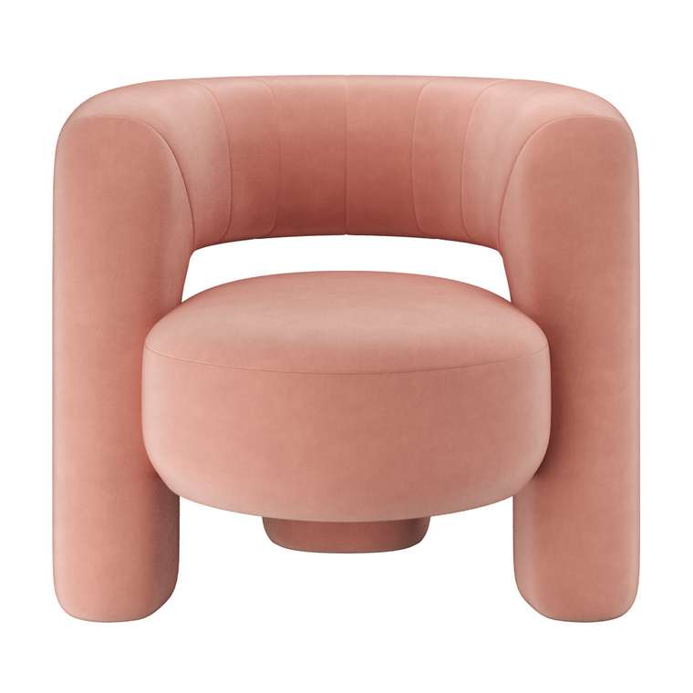 Кресло Zampa розового цвета