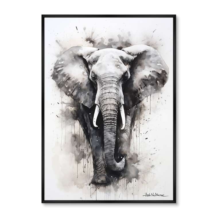 Репродукция картины Walking elephants, No 1, 2024г.