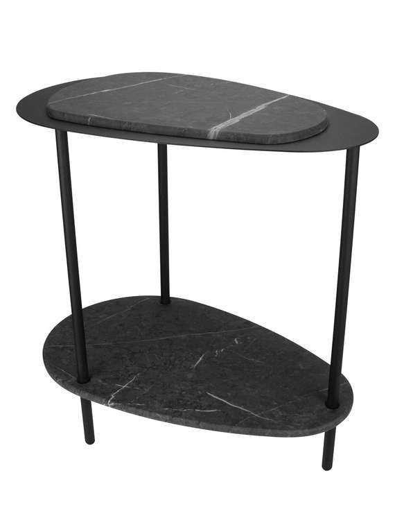 Кофейный столик черно-серого цвета