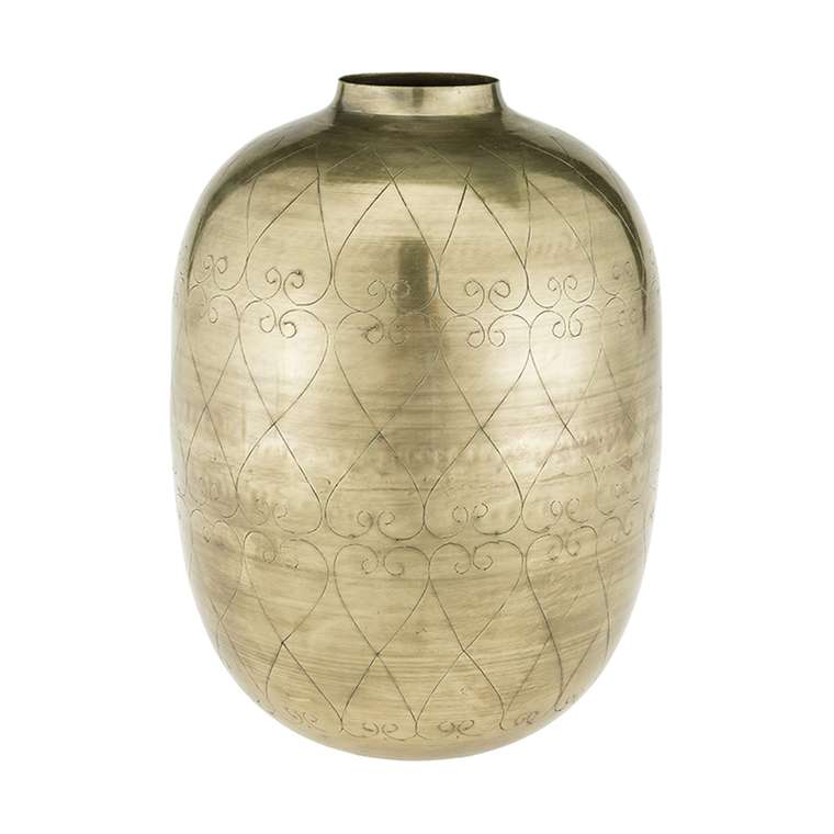 Металлическая ваза Toledo золотого цвета