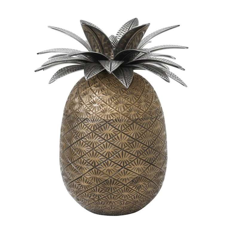 Коробка Pineapple цвета состаренной латуни
