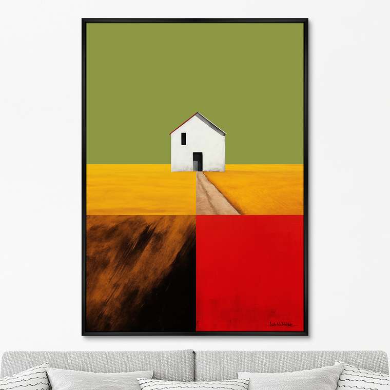 Репродукция картины Landscape Collection, Fields, No 1, 2024г.