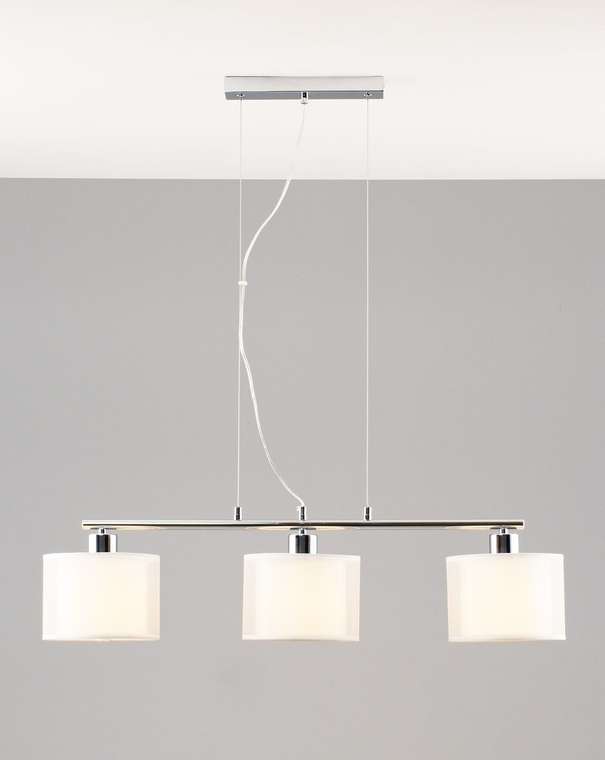 Люстра подвесная Room с белыми абажурами