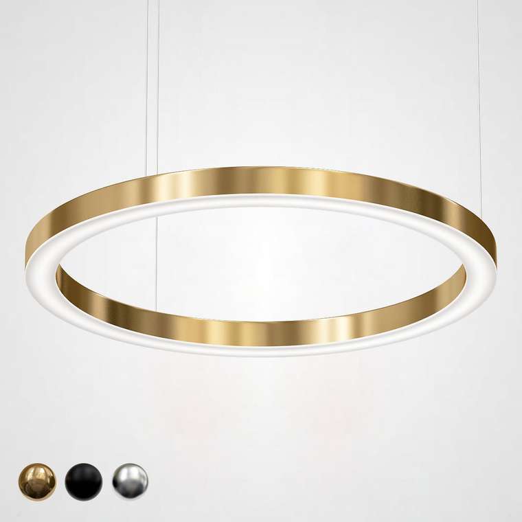 Подвесной светильник Light Ring Horizontal D100 золотого цвета 