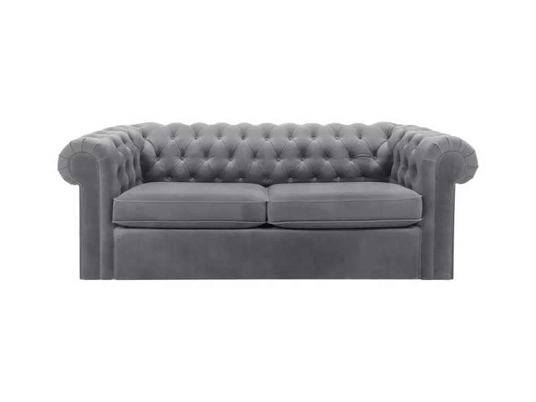 Диван Chesterfield серого цвета