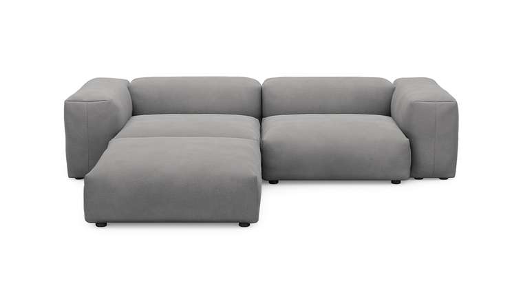 Угловой диван Фиджи серого цвета