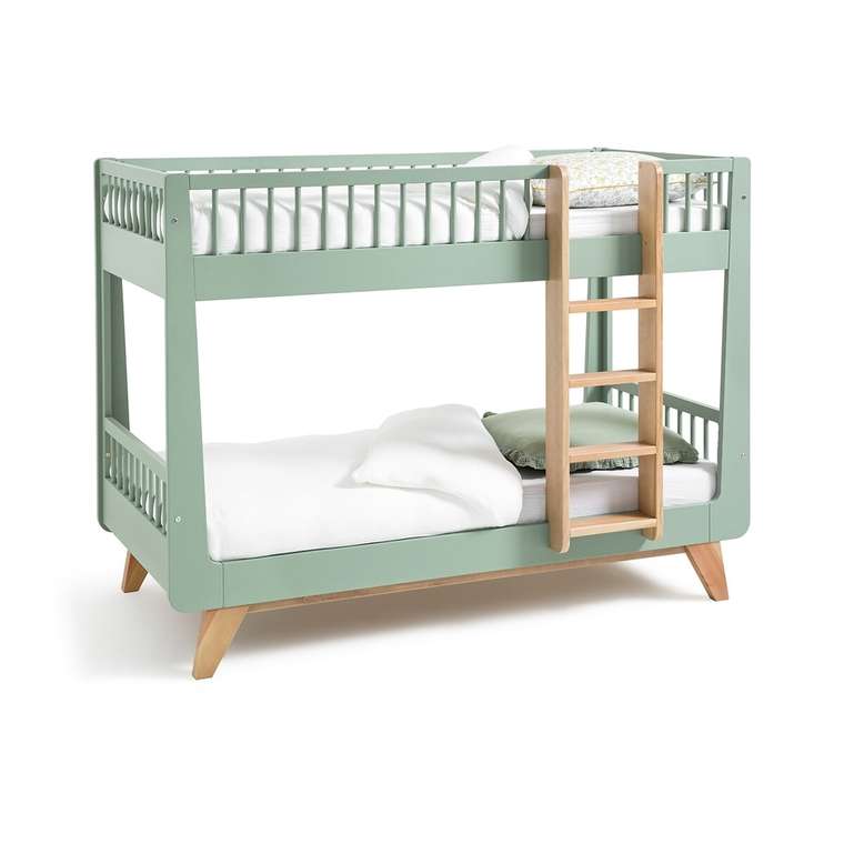 Кровать двухъярусная Willox 90x190 зеленого цвета