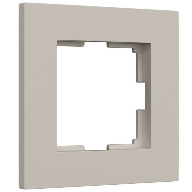 W0012917/ Рамка на 1 пост Slab (дымчатый софт) W0012917 Slab дымчатый софт