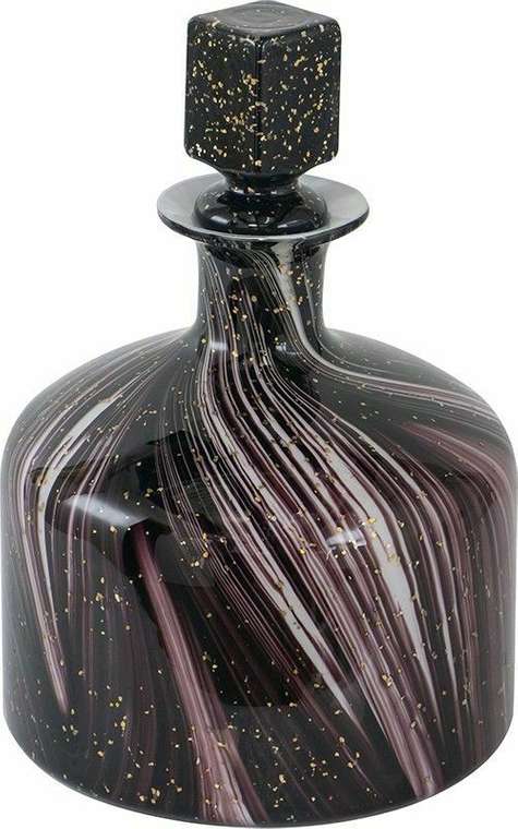 Стеклянный графин 33 черно-фиолетового цвета