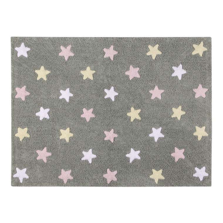 Ковер Stars Tricolor 120х160 серого цвета