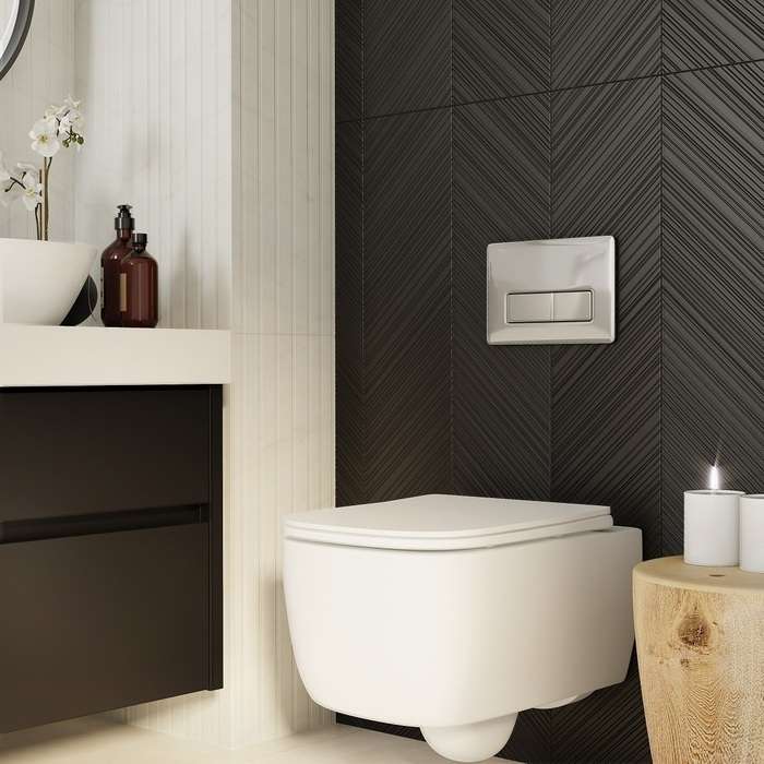 Клавиша смыва IDDIS Profix Air пневматическая цвета хром