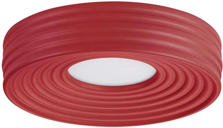 Потолочный светильник круглый Sonex Macaron 7705/40L металл/пластик/белый/красный LED 40Вт 4000K D470 IP20