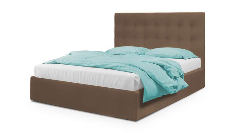 Кровать Адель 180х200 коричневого цвета