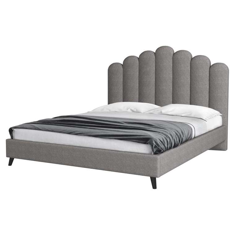 Кровать без основания Style Lixano 140x200 серого цвета
