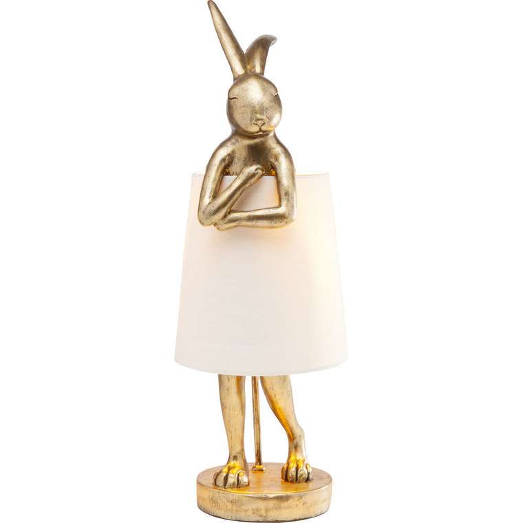 Лампа настольная Rabbit с белым абажуром
