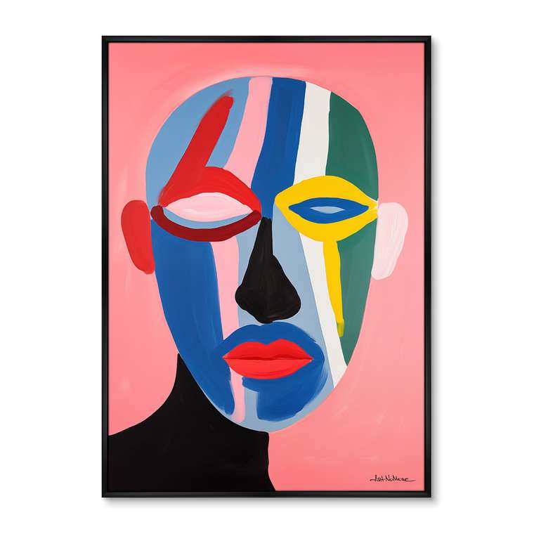 Репродукция картины The Mask collection, The Fans, No 1, 2024г.