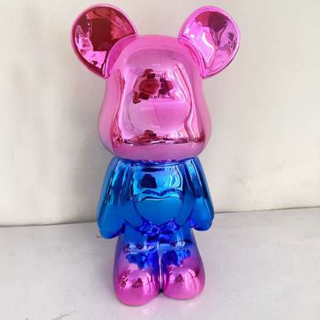 Статуэтка Lucky Bear розово-голубого цвета