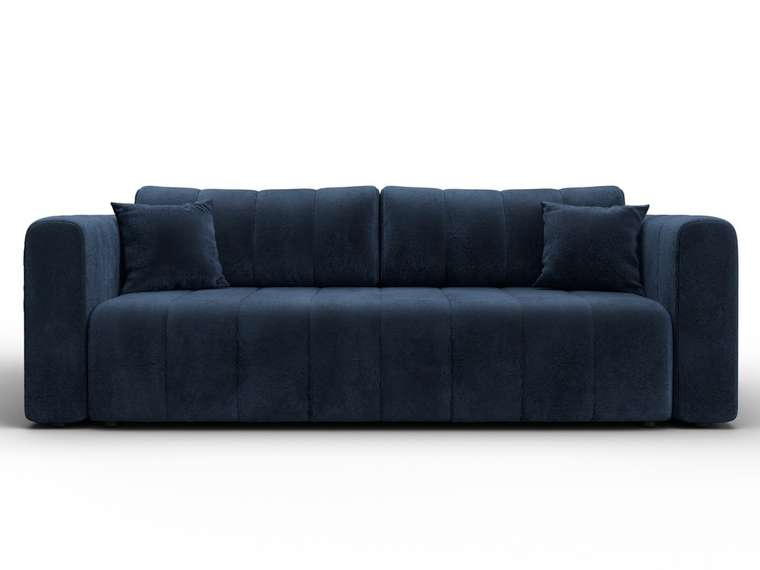 Диван-кровать Лига-062 темно-синего цвета