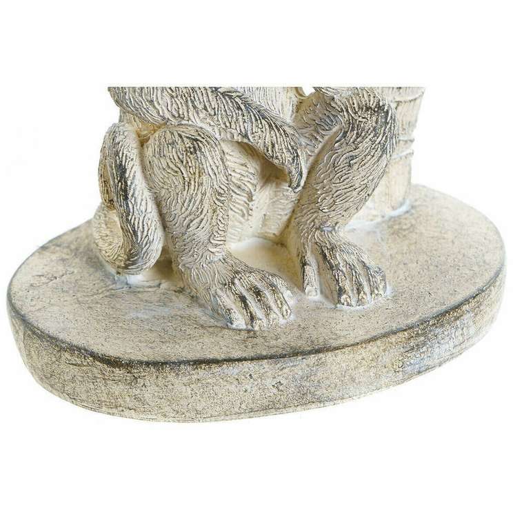 Декоративная фигура 8424001749805 15 x 12 x 29 cm Белый Смола Обезьяна Тропический Маринованный