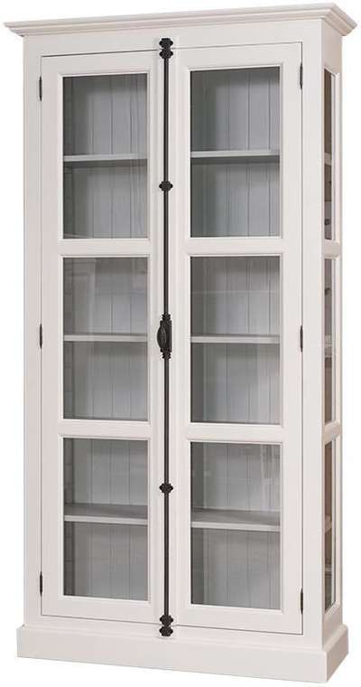 Книжный шкаф  Брюгге с двумя стеклянными дверьми  