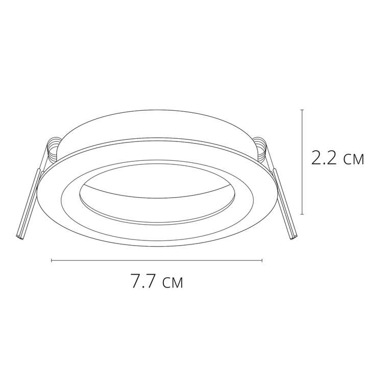 Точечный встраиваемый светильник Arte Lamp MIRA A2861PL-1BK