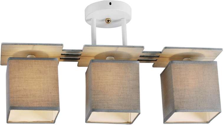 Люстра потолочная на штанге 1129/3PL E27*60W White/Grey Escada Argus Grey