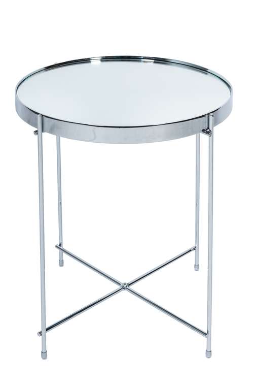 Приставной столик Gatsby M серебряного цвета