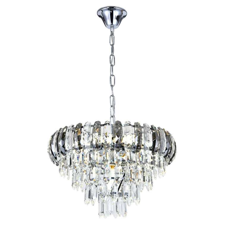 Подвесная люстра светодиодная 50 см на цепи 140008/8P E14*40W Chrome Escada Shifen ES0000018