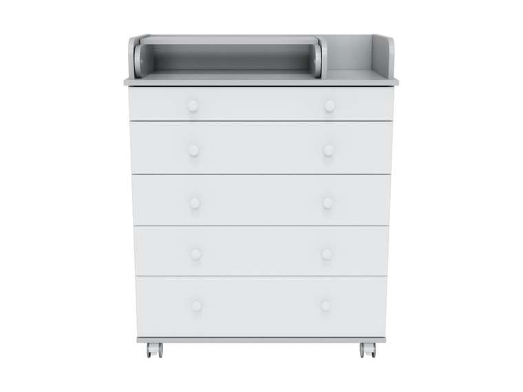 Пеленальный комод Oskar серого цвета