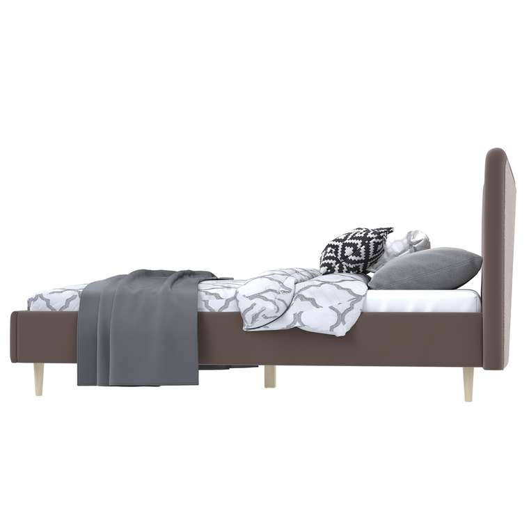 Кровать Финна 160x200 коричневого цвета