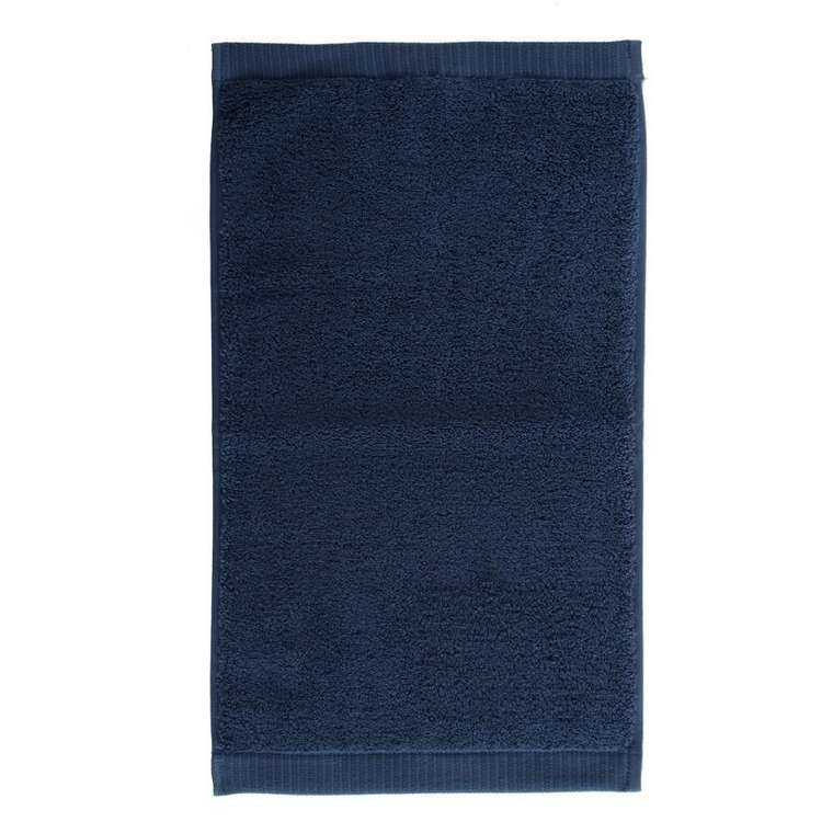 Полотенце для лица из хлопка темно-синего цвета