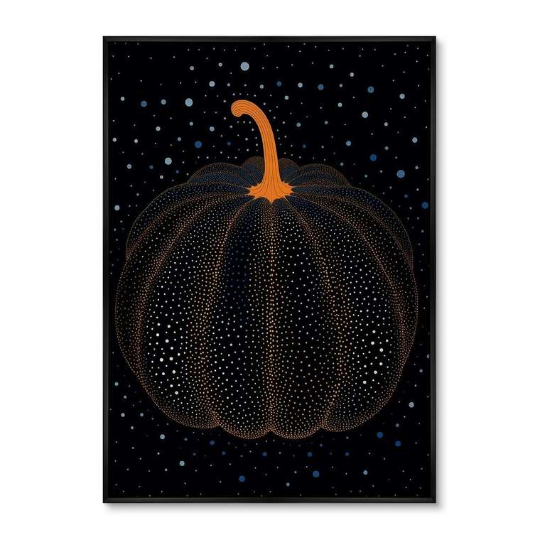 Репродукция картины Pumpkin sparkling in the night, 2024г.